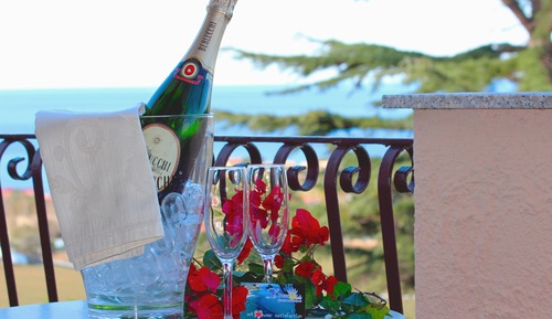 Superior Double or Twin Room, Terrace, Partial Sea View